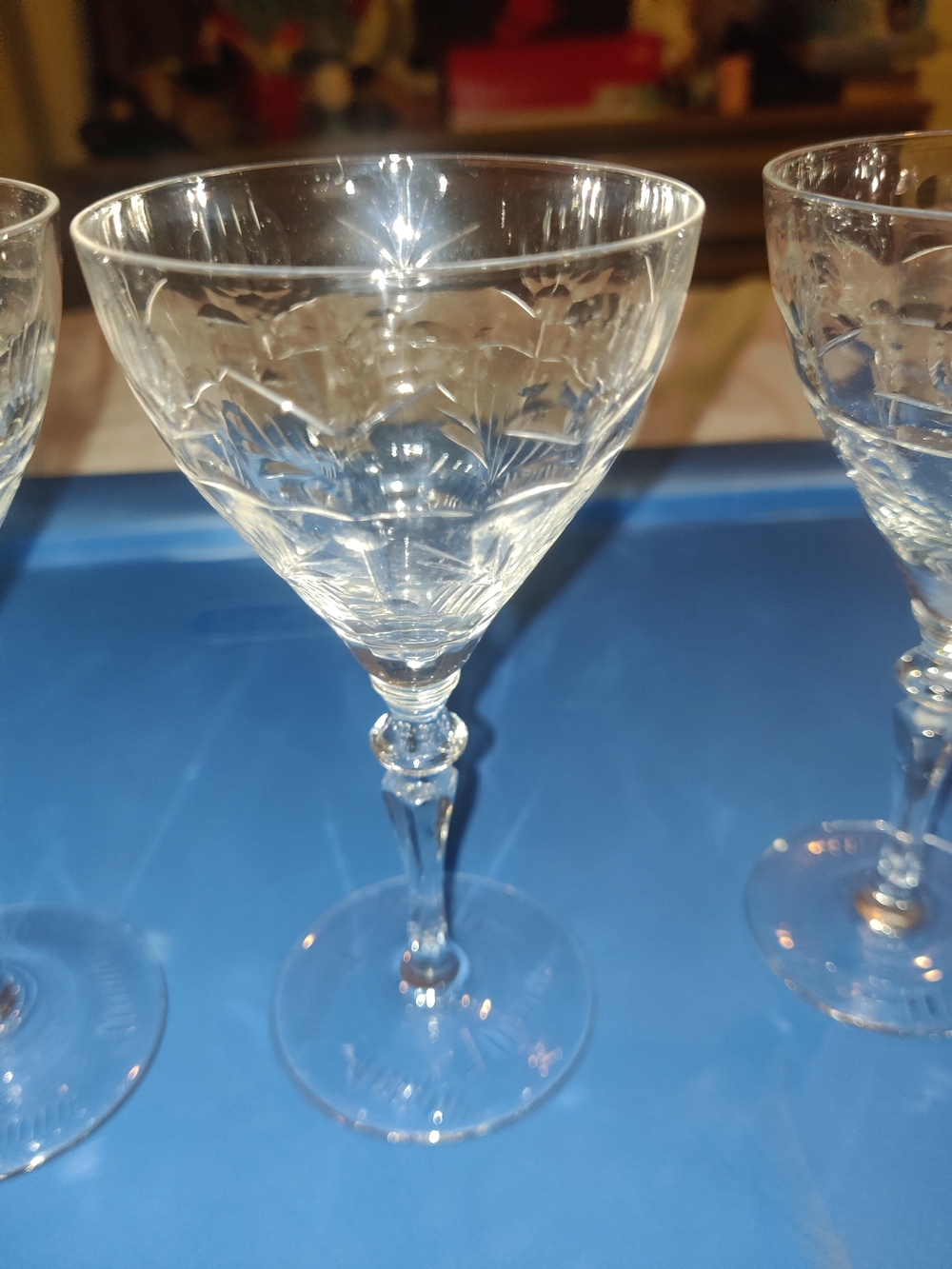 Rock Sharpe “Anniversary” Set of 4 Liquor Cocktail Glasses 5 1/4” 4oz